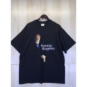 Vintage Y2K 2000 Kenny Rogers Graphic T Shirt Womens Mens Inisex XL-8389